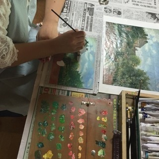 【募集】東貝塚駅徒歩4分☆子どもから大人までの油絵教室の画像