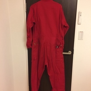 ディッキーズ ツナギ Mサイズ アカ 長袖の画像