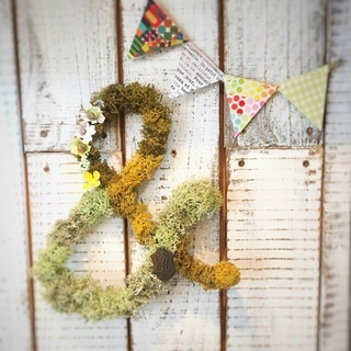 ▼▽▼モスで作るアルファベット▼▽▼の画像