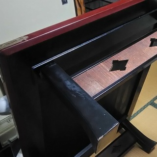 訳あり家具　和のテイスト食卓テーブルの画像