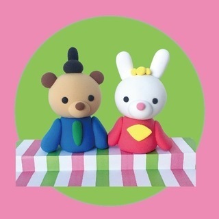 おちゃっぴの粘土教室 in 築地「ひなまつり」子供：発想力・色彩...
