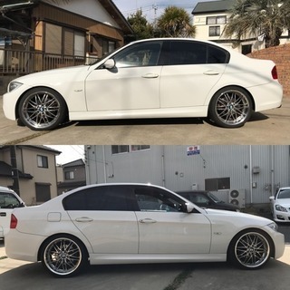 値下げ！BMW 323i Mスポーツ 19インチAW ナビ カスタム車 e90 ホワイトの画像