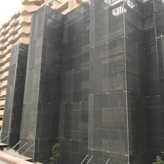 鳶工事一式 祐翔 組 従業員 大募集中❗️改修現場でのゴンドラ設置 