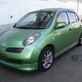 限定車マーチ12SR！走りの５MT！フルセグ対応ナビ！車検付可！...