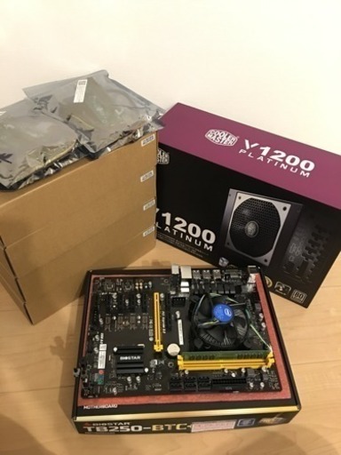 【再度値下げ】仮想通貨マイニング専用PCパーツ一式