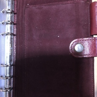お値下げ！Genuine Leather 6穴リング 手帳カバーの画像