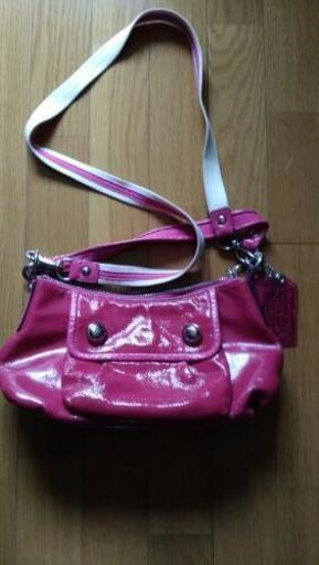coach エナメルバッグ　2way