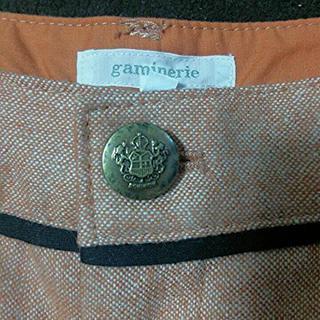 タグ付♪gaminerie Mサイズ ツィードショートパンツ オレンジ系の画像