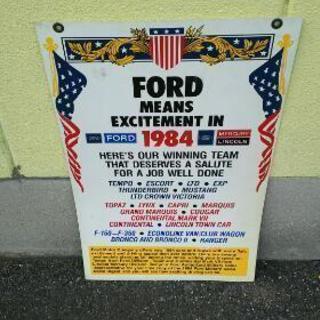 ①アメリカ自動車看板　ＦＯＲＤ　フォード看板