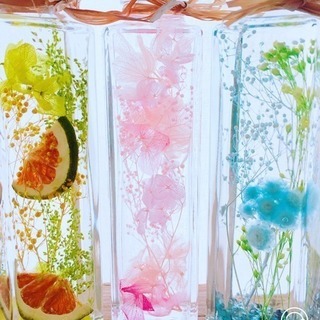 カフェでハーバリウムのワークショップ🎵