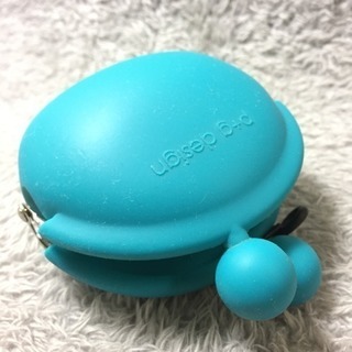小銭入れ コインケース シリコン ポーチ P＋g design POCHIBI ぽちび ポチビ　　ターコイズ色の画像