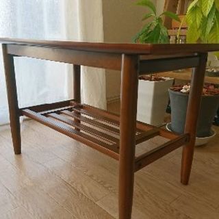 カリモク　コーヒーテーブル　karimoku　ウォルナット調の画像