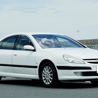 希少! 諸費用込み！ 車検2年付 整備点検実施済　プジョー607 パワーシート 革シート＆ナビ＆バックカメラ/高級 ホワイト セダン 外車の画像