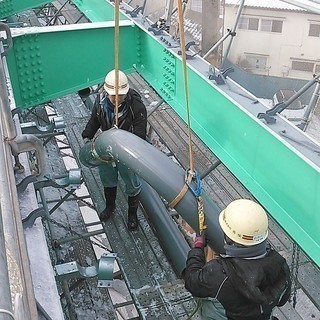 【橋梁】排水管の加工・現場取り付け工事の画像