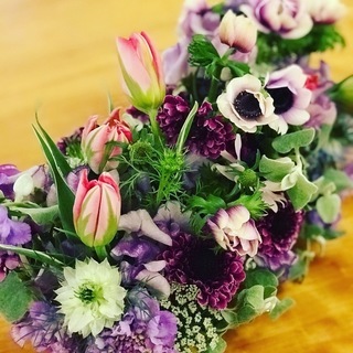 生花アレンジメントレッスン 「春の香り」