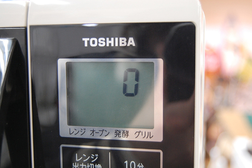TOSHIBA/東芝 オーブンレンジ ER-K3 アイボリーホワイト 石窯オーブン フラットタイプ ☆ PayPay(ペイペイ)決済可能 ☆ 札幌市 清田区 平岡