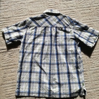 GAP KIDS 半袖チェック柄シャツ Mサイズの画像