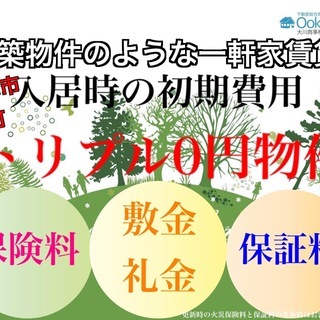 初期費用トリプル0円　新築物件のような一軒家賃貸　泉大津市小松町...