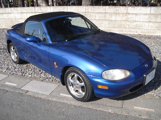 マツダ ロードスター NB6C 5速 車検H32年6月まで 完全売切り  NB6C 人気の白！タン幌 ロードスター NB6C 5MT 白 部品取り 幌破れなし