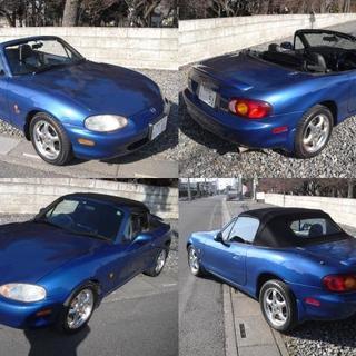 マツダ ロードスター NB6C 5速 車検H32年6月まで 完全売切り  NB6C 人気の白！タン幌 ロードスター NB6C 5MT 白 部品取り 幌破れなし