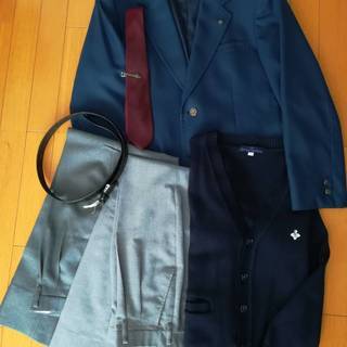 【宅配可】千葉県立津田沼高等学校　男子制服一式（夏服込み）の画像