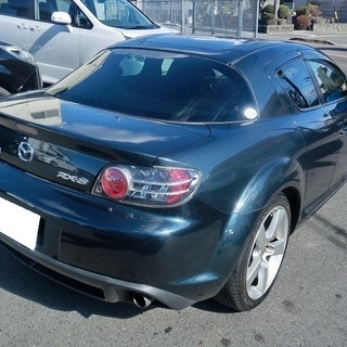 平成17年RX-8★自社ローン★月3.5万～★純正アルミ★オプションナビ★サンルーフ★革シート★6速MTの画像