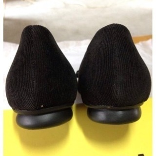 スカル柄ぺたんこ靴の画像
