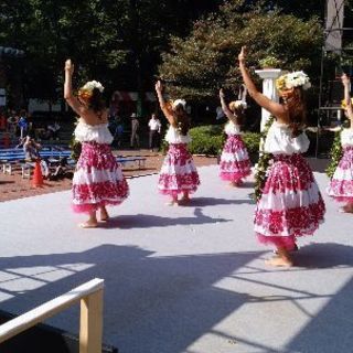 ケイキ親子で一緒にフラダンス