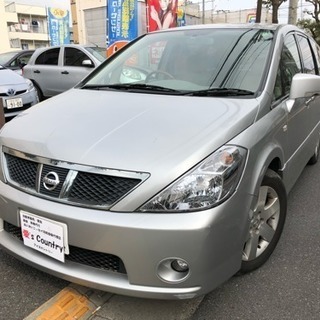 プレサージュ　7.5万キロ　車検付き事故無し　Vエアロ純正ナビｶ...