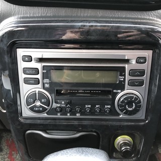 【14ｲﾝﾁｱﾙﾐ】★ミラジーノ★ﾐﾆﾗｲﾄ★黒木目調ﾊﾟﾈﾙ★革巻ｽﾃｱﾘﾝｸﾞ★純正ｽﾃﾚｵ★フォグランプの画像