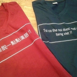 ベトナム＆台湾 デザインTシャツ (新品未使用)