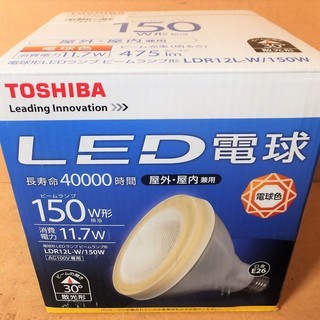 東芝 TOSHIBA LDR12L-W LED電球◆ビームランプ...