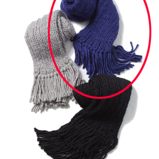 ドロシーズ　リブ編みニットマフラー（タグ付き新品）の画像