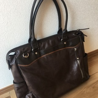 ビジネスバッグ ダークブラウンの画像