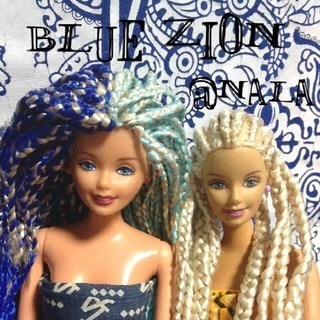 BLACKhair コーンロウ BLUEZION