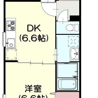 【駅近1分】オートロック付！角部屋！2DK