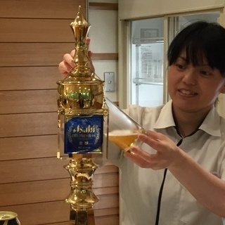 アサヒビール茨城工場内　見学施設のオシゴトです♪