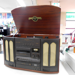  Columbia/コロムビア 卓上型ステレオシステム コンポ GP-18 レコード/CD/カセットテープ/FM・AM　の画像