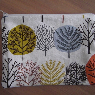 ハンドメイド　ポーチ　ファスナーポーチの画像