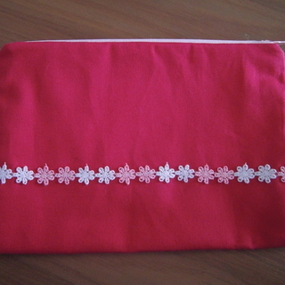 ハンドメイド　ポーチ　ファスナーポーチ　大小セットの画像