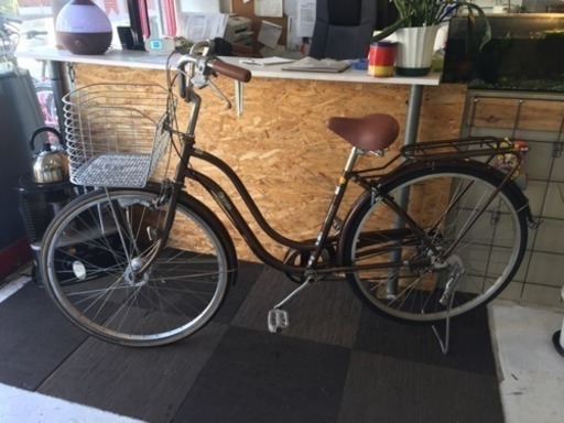 中古自転車2741 前後タイヤ新品！ マルイシ 22インチ ギヤなし