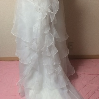 ２万円　ウエディングドレス　１９号くらい（サイズ調節可能）の画像