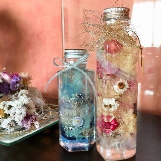 今大流行の！みずみずしいハーバリウムを作ってみませんか？の画像