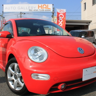 ☆ VWニュービートル 全国限定475台 希少グレード『サルサ』 赤/黒コンビレザーシート&内装 新品ナビ/TV ☆の画像