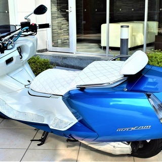 【実走1.1万km】YAMAHA MAXAM custom Blue×white Black Wheel 自賠５年付の画像