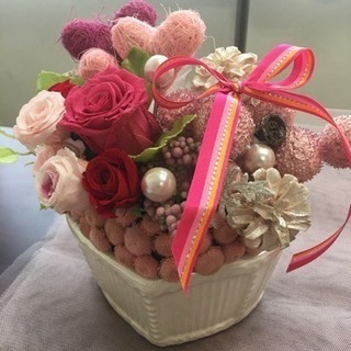 生花🍀プリザーブドフラワー体験🍀の画像