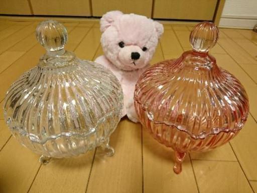 ダルトン ガラス キャニスター 小物入れ コットンポット