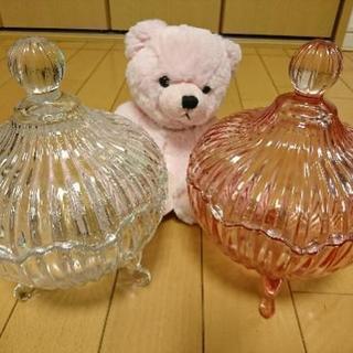 ダルトン ガラス キャニスター 小物入れ コットンポット