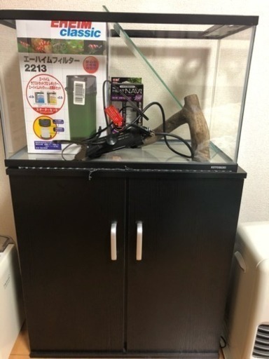60センチ水槽、水槽台、上部濾過、その他セット