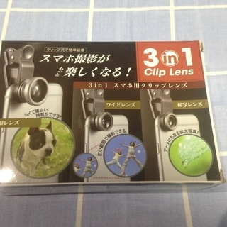 3in1 スマホ用　クリップレンズ